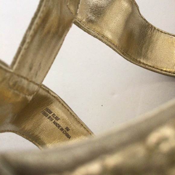 CALVIN KLEIN GOLD CAGED WEDGES SI… - Picture 13 of 13